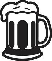 Felicidades emblema Preto Cerveja caneca astuto lager vetor caneca logotipo Projeto