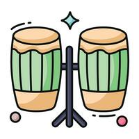 uma vetor Projeto do bongo tambor