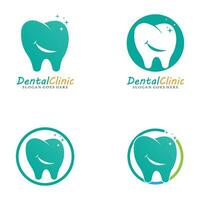 ilustração em vetor modelo logotipo dental