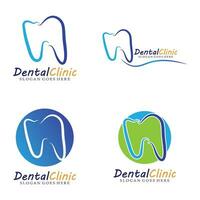 ilustração em vetor modelo logotipo dental