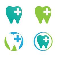 ilustração em vetor modelo logotipo dental