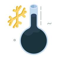 moderno Projeto ícone do frio temperatura vetor