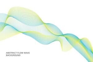 abstrato fluxo onda linhas fundo vetor