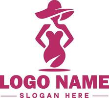 moda logotipo luxo glamour elegante logotipo ícone limpar \ limpo plano moderno minimalista o negócio logotipo editável vetor