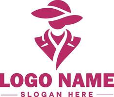 moda logotipo luxo glamour elegante logotipo ícone limpar \ limpo plano moderno minimalista o negócio logotipo editável vetor