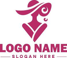 moda logotipo luxo glamour elegante logotipo ícone limpar \ limpo plano moderno minimalista o negócio logotipo editável vetor