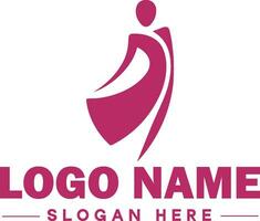 moda logotipo luxo glamour elegante logotipo ícone limpar \ limpo plano moderno minimalista o negócio logotipo editável vetor