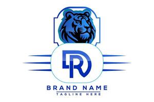 tigre dr azul logotipo Projeto. vetor logotipo Projeto para negócios.