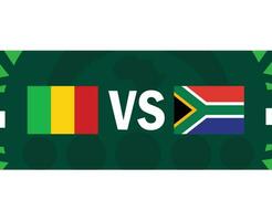 mali e sul África africano bandeiras nações 2023 países Projeto vetor