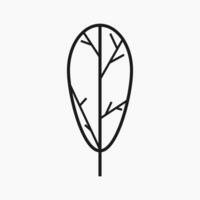 simples e minimalista árvore ilustração vetor