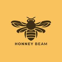 moderno minimalista abelha logotipo vetor