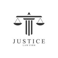 justiça lei logotipo modelo vetor ilustração