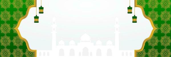 islâmico fundo, com mandala enfeite e mesquita silhueta. vetor modelo para bandeiras, cumprimento cartões para islâmico feriados, eid al fitr, ramadã, eid al adha