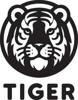 tigre face vetor logotipo ilustração, tigre face vetor silhueta