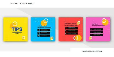 dicas social meios de comunicação tutorial, pontas, postar bandeira disposição modelo fundo Projeto elemento. pró vetor