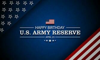 feliz aniversário nos exército reserva abril 23 fundo vetor ilustração