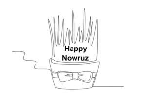 bolo em nowruz celebração vetor