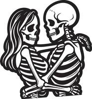 esqueleto dizendo Eu amor você Mais que qualquer coisa clipart ilustração pró vetor