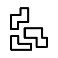 tetris ícone vetor símbolo Projeto ilustração