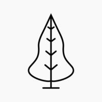 simples e minimalista árvore ilustração vetor