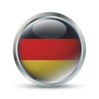 Alemanha bandeira 3d crachá ilustração vetor