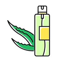 ícone de spray de cabelo de cor verde vetor