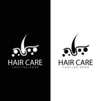 cabelo Cuidado logotipo Projeto simples cabelo pele Cuidado silhueta ilustração vetor modelo
