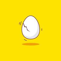 ilustração de desenho de ícone de vetor de ovo delicioso