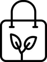 ícone de vetor de saco ecológico