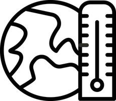 ícone de vetor de aquecimento global