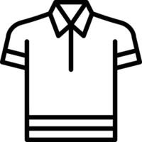 ícone de vetor de camisa polo