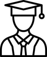 masculino graduado vetor ícone