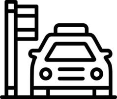 ícone de vetor de área de estacionamento