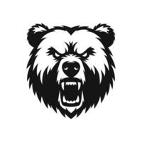 vetor ilustração Bravo Urso silhueta logotipo ícone símbolo tatuagem