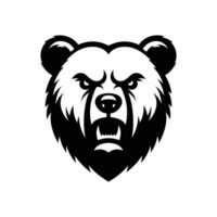 vetor ilustração Bravo Urso silhueta logotipo ícone símbolo tatuagem