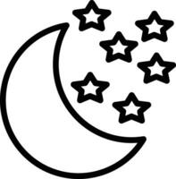 ícone de vetor de noite