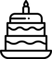 ícone de vetor de bolo de casamento
