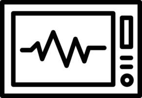 ícone de vetor de eletrocardiograma