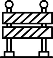 ícone de vetor de barreira de construção