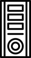 ícone de vetor de torre de computador
