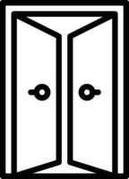 ícone de vetor de porta