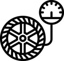pneu pressão vetor ícone
