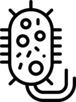 ícone de vetor de bactérias