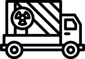 ícone de vetor de caminhão neclear