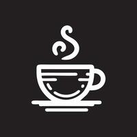 logotipo de café simples vetor