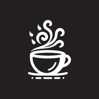 logotipo de café simples vetor