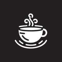 logotipo de café simples vetor