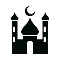 vetor mesquita muçulmano ícone vetor ilustração