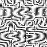 Monocromático doodle abstrato sem costura com linha de traço. vetor