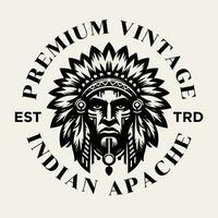 indiano apache tribo logotipo ícone Projeto vetor
